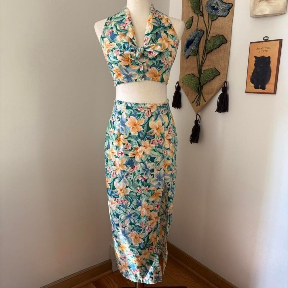 90s Floral 2-Piece Set